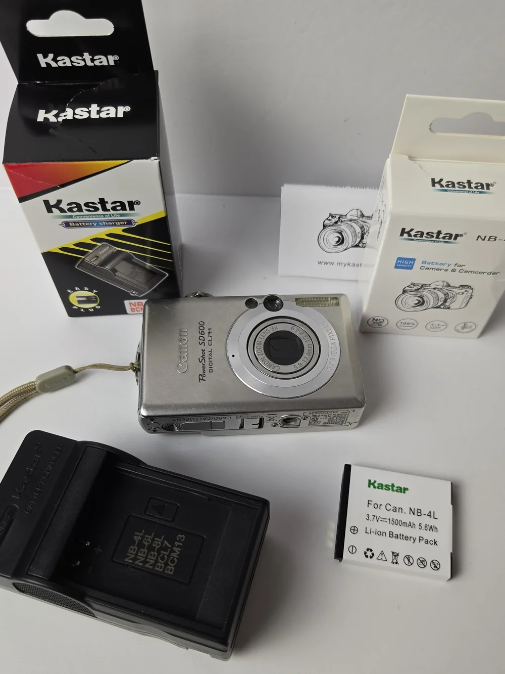 Canon PowerShot Digital ELPH SD600 6.0MP Camera w/ Charger/Batt. Tested & Works! - Picture 12 of 15